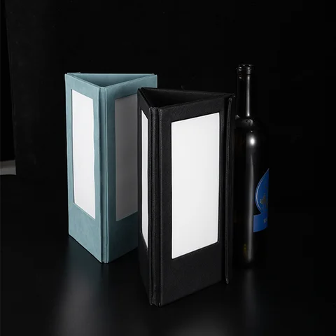 Buy Rechargeable Menu Rack Leather Menu Covers Led Lighting 3 View Menu ...