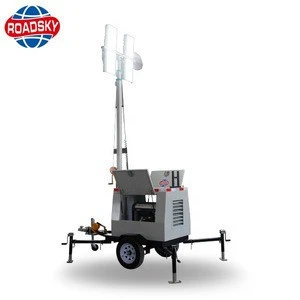 Recue High Power LED Mobile Light Tower Stand for Construction