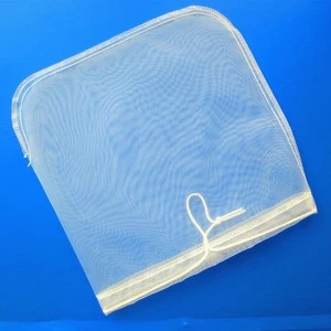 Reusable 100% hemp cotton organic wholesale nylon micron mesh round oval almond nut milk filter bag