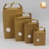 Rice bag, food grade stand up kraft paper packaging bag