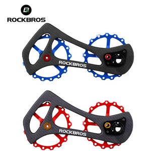 ROCKBROS Bicycle Parts Bike Jockey Carbon Fiber Wheel 17T Bicycle Rear Derailleur Pulleys Wheel For  6800 6870 9000 9070