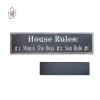 Rustic wall decoration metal plaque tin sign with quotes