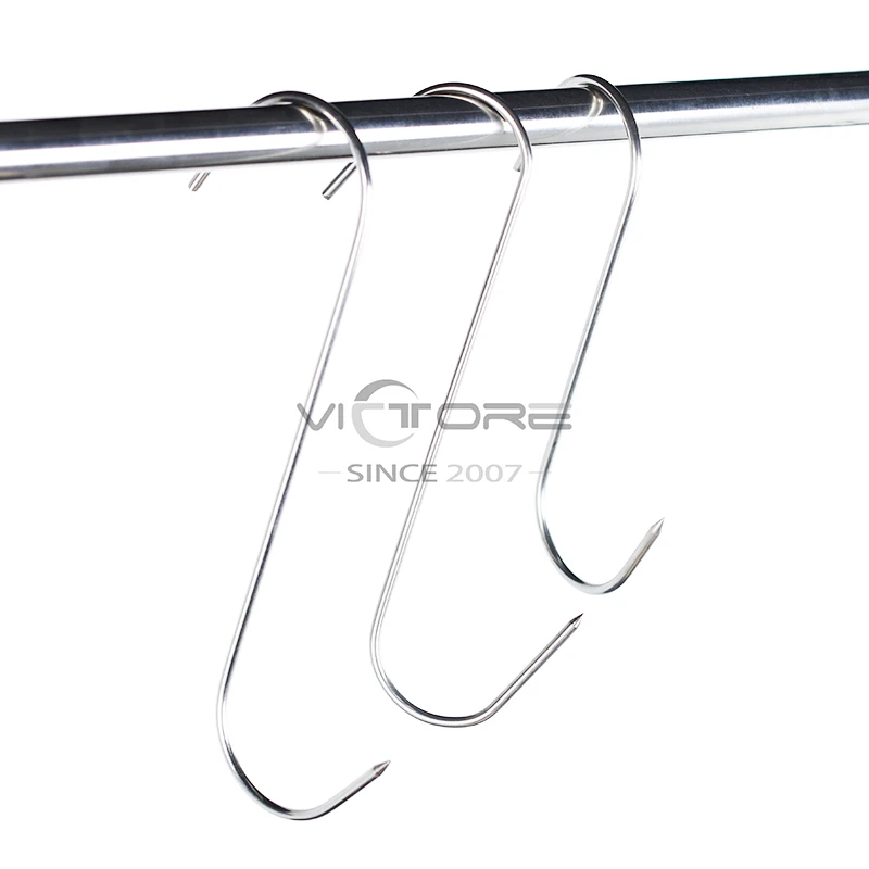 S Shaped Stainless Steel Long Hook Meat Hanging Hook