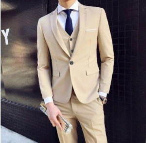 S0083A  mens casual suits business mens three-piece body suit set