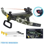 Safe design sucker bullet kids shooting game mini crossbow with infrared