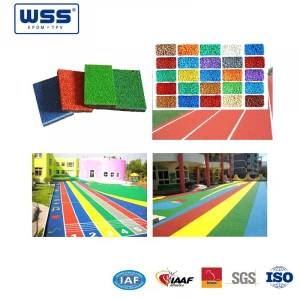 Safety EPDM Floor Mat And EPDM Rubber Granules For Outdoor Sports Flooring