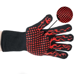 Safety Long Cuff BBQ Protection Hand Gloves