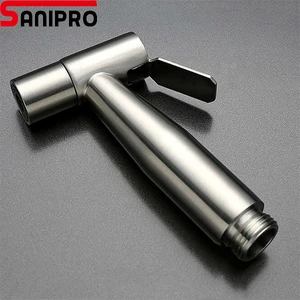 Sanipro 304 stainless steel Handheld Bidet Spray Shower Set Toilet Shattaf Sprayer Douche kit Bidet Faucet