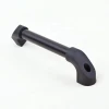 SANSHI customized Nylon/plastic black chamfer ended round bar pull handles color headed