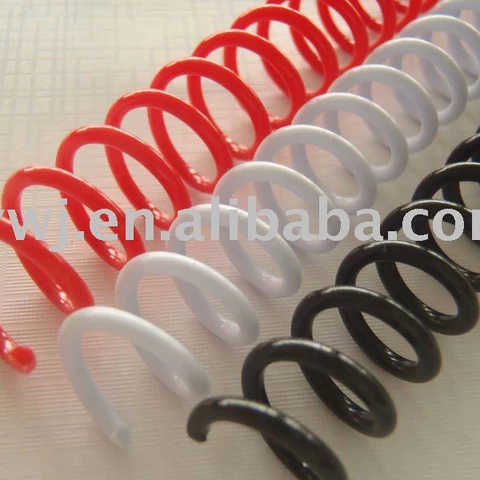 School and Office Binding Supplies Plastic Bobbin Spring Pvc Plastic Coil A4 4 1 48rings or other length Spiral