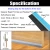 Import Self Adhesive Seal Strip Brown Rigid PVC Black Flexible Rubber Tape Sweep Weather Stripping Wooden Aluminium Glass Door Bottom from China