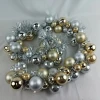 Senmasine 5ft Gold Silver Plastic Baubles Ornaments Garlands Christmas Ball For Indoor Outdoor Party Xmas Hanging Decoration