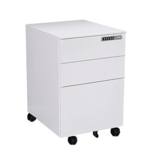 shuangbin  office equipment Mobile lockable storage 3 drawer metal file cabinet with wheels