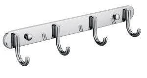 Simple  Factory Supply Stainless Steel Bathroom Sets Wall Mounted Clothes Robe Towel Hooks