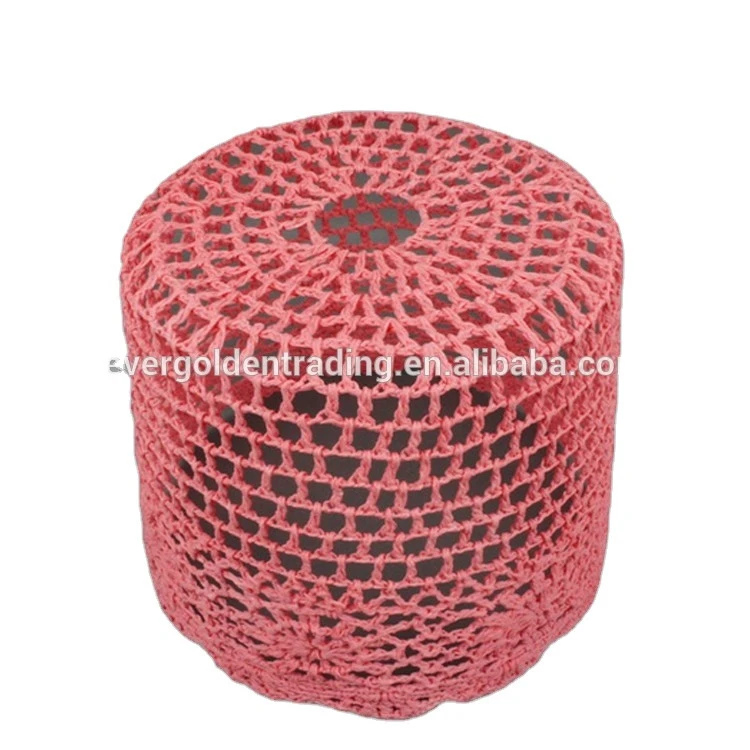 Simple Innovative Product Handmade Crochet Lampshade  Lighting Accessories Cylindric Lampshade Covers For Home Decoration