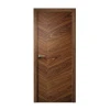 Simple Wooddoor Design Interior Panel Wooden Door Walnut Solid Wood Inteior Door