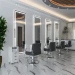 Single Sided With Storage Makeup Table In Hairdressing Towel For Shaving Furniture Salon Hairstyle Woman Plus Convenient Mirror