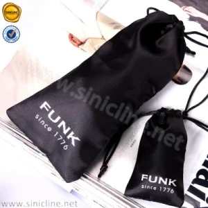 Sinicline Custom Printing Logo Black Fabric Selfie Stick Carry Bag