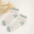 Import Sky blue series little girl patterned jacquard tube color block terry thick cute ankle socks from China