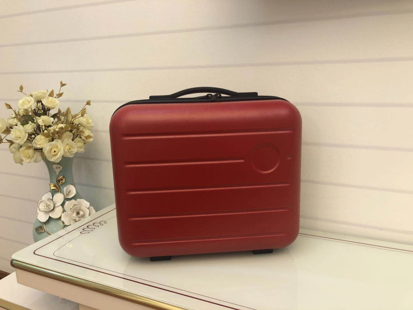 Small Cosmetic Bag Beauty Organizer Toiletry Kit Box make up bag ABS PC handbag