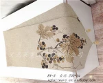 Small Minimum Wholesale Digital Printed Top linen Fabric Custom Table Runner