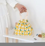 Small organic cotton canvas drawstring bag sack dust draw string cloth fabric bag with logo