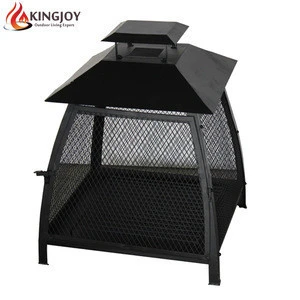 Small Size Outdoor Campfire Metal Fireplace Heater With Poker