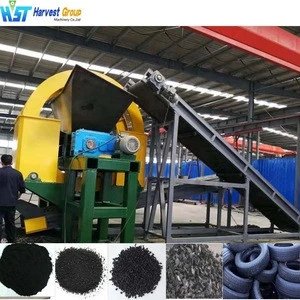 Small tire shredder for rubber plastic crushing machine in tire recycling production line