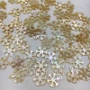 Snowflake shaped natural shell beads carved flower mother of pearl