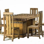 Solid Slab Restaurant Dining Table/High quality used restaurant table and chair
