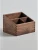 Import Solid wood desktop remote control storage box  Wooden storage box    Desktop black walnut multifunctional fini from China