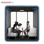 Soundproof booth meeting pod sound box for office meeting team work