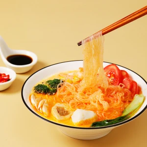 Soup Tastes Konjac Fans Low Carb Veganic Instant Noodles Red with Reasonable Price Hand Made HACCP BRC ISO