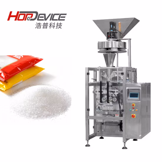 Hopdevice Automatic Salt Packaging Machine Weighing Seal Pouch Salt Packing Machine