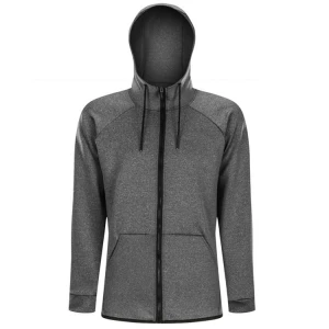 Sports Running Daily Exercise Drawstring Hoodie Low Ham Keep Warm Men Hooded Sports Jacket Coat Spring Autumn Fall Winter Zipper