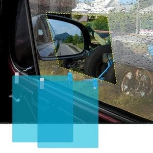Square Clear Rainproof Film Anti Glare Anti Fog Waterproof Film for Car Mirrors and Side Windows