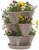 Import Stacking Planters-Flower Pot- 3 and  5-Tier Set - Terracotta from USA