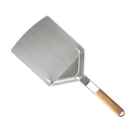 Stainless Steel Baking Pizza Peel shovel With Bamboo Folding Handle For Easy Storage