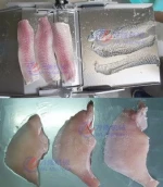 Stainless steel commercial squid fish skin cleaning machine