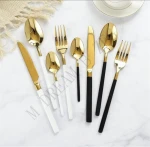 Stainless Steel Flatware Durable Knife Spoon Steak Knife Dinnerware Modern Tableware Set Upscale Western Style Fork 4pcs/set