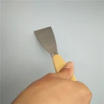 Stainless Steel putty knife construction tools Wooden handle scraper putty knife for sale