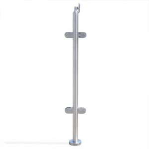Stainless Steel Round Baluster Banister Handrail Guardrail Curved Newel Stair Rail Post