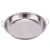 Import Stainless Steel Round Serving Tray Set Dish Plate Round Food Tray Deep Plate Sets With Double Handle from China