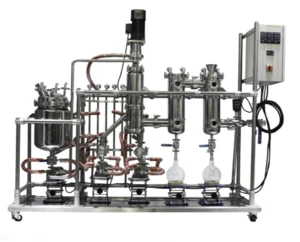 Stainless steel short path molecular distillation equipment wiped film evaporator