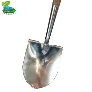 Stainless steel shovel spade with ash wood Y-Grip handle