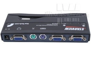 Star Tech StarView KVM Switch Kit with Cables &amp; AC Adapter