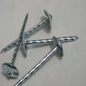 Steel Zinc plated roofing nails.