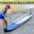 Stock 2 person factory customized fishing canoe rowing boat pedal Drop Stitch Inflatable Kayak with drain hol
