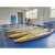 Import STOCK 470x80cm 2 person factory custom fishing canoe rowing boat pedal Drop Stitch Inflatable Kayak with drain hol from China