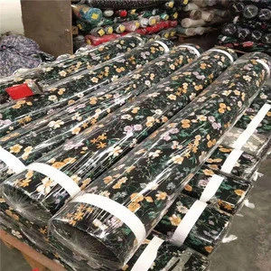 stock lot or fresh order rayon for ladies Hot design rayon printed fabric factories stock in textile city Keqiao